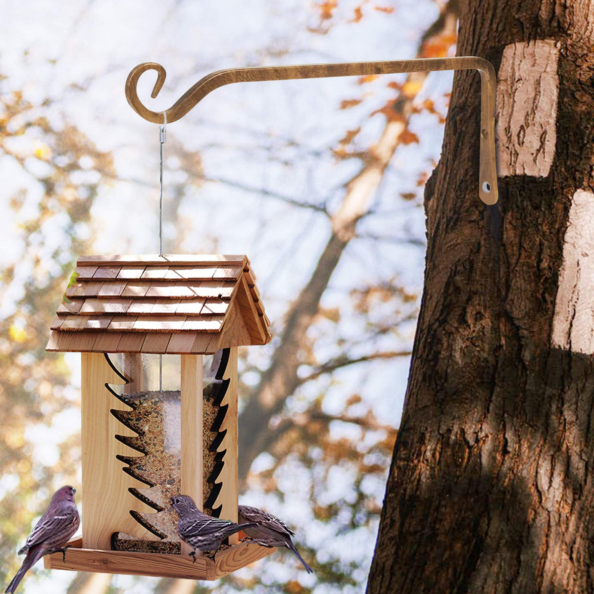Jardim wind-chime hanger hook for decorative outdoor sounds