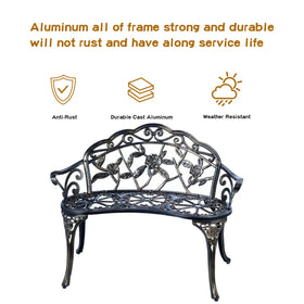 Jardin de Centennial cast aluminum texture close-up for outdoor durability.
