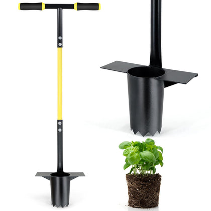 Jardineer Bulb Planter Long Handle front view for precise bulb placement.