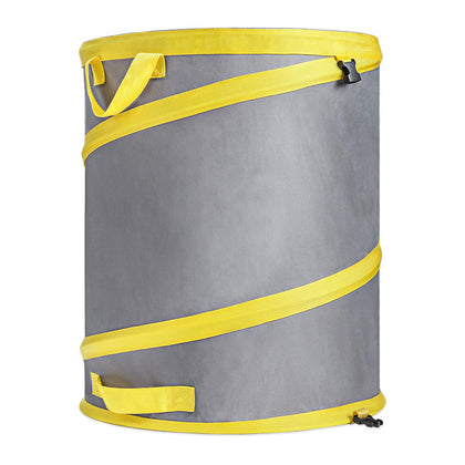 Jardineer collapsible pop-up trash bag ready for yard debris collection