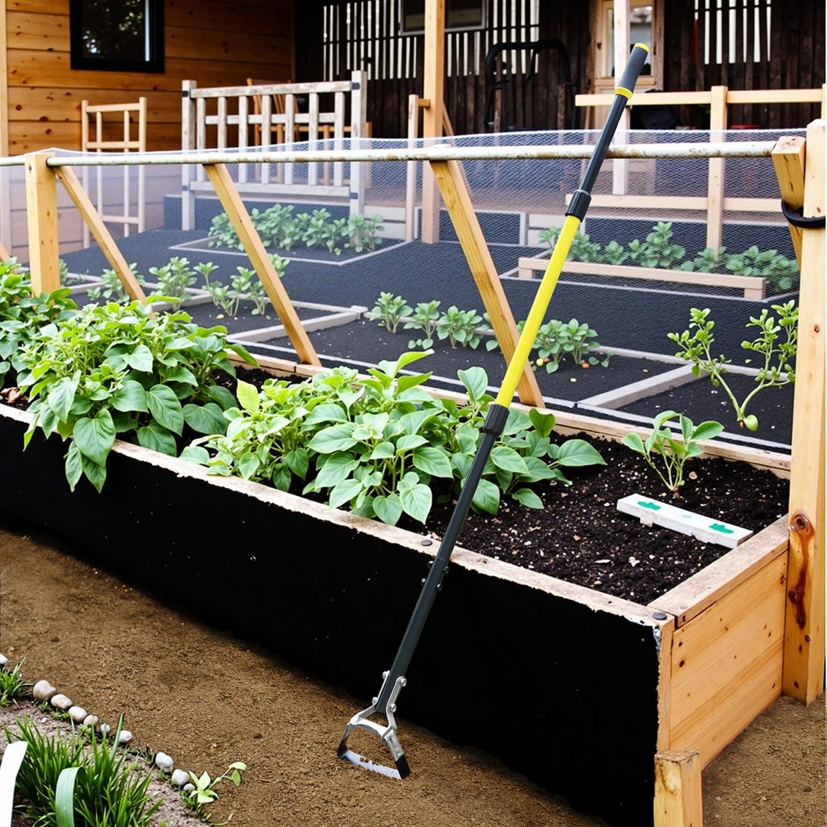Jardineer Dutch hoe assembly is quick and easy for immediate use.