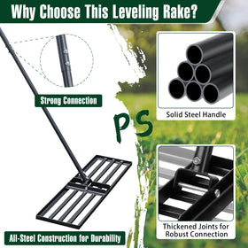 Jardineer use for repairing lawn dips and smoothing soil