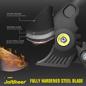 Compact Jardineer lopper design fits tight branch spaces for precise trimming.