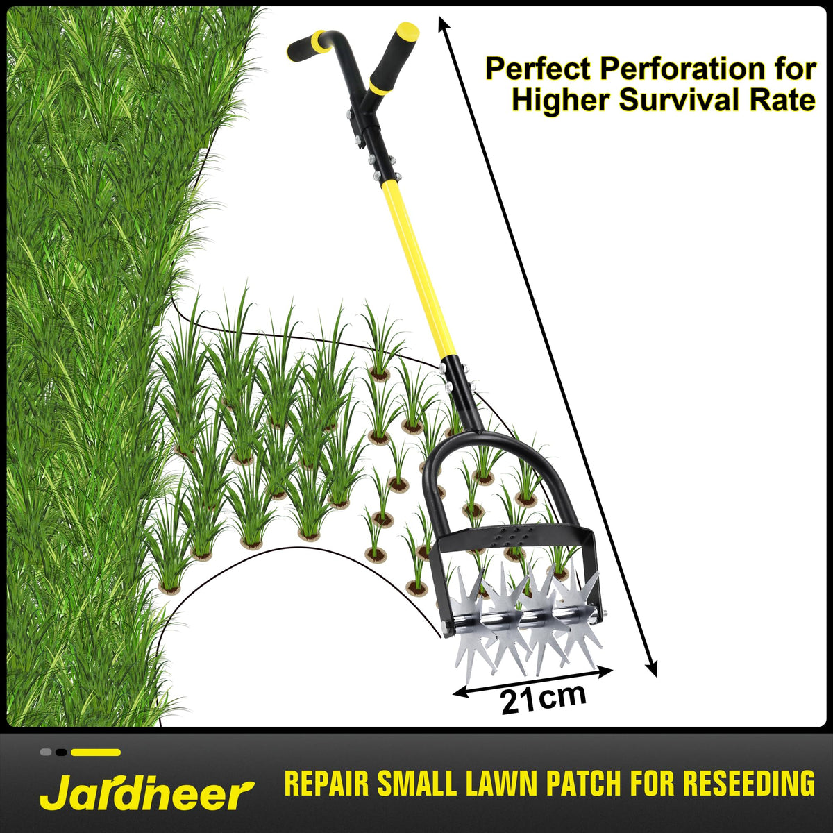 Jardineer Rotary Cultivator ships disassembled with quick, simple assembly