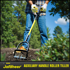 Jardineer Rotary Cultivator compatible with lawn reseeding and bed preparation