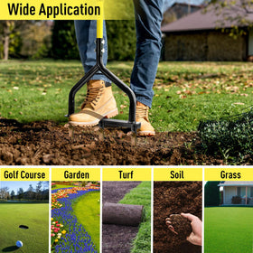 Jardineer rust-resistant aerator standing up to outdoor use
