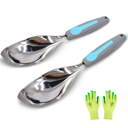 Jardineer trowel with stainless steel blade in blue for precise digging and planting