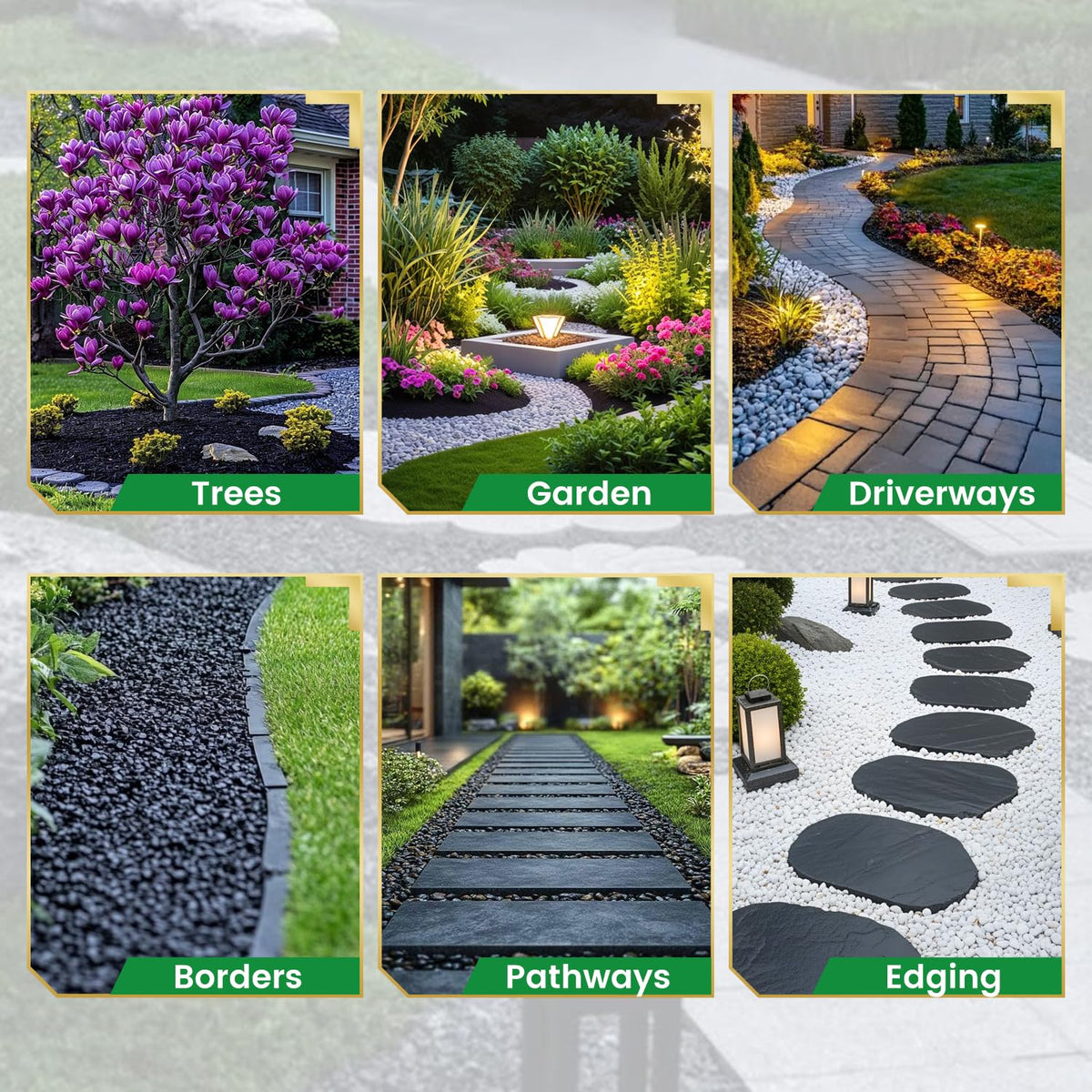 Jarezina Mulch Glue ideal for outdoor use on bark, gravel, and beds