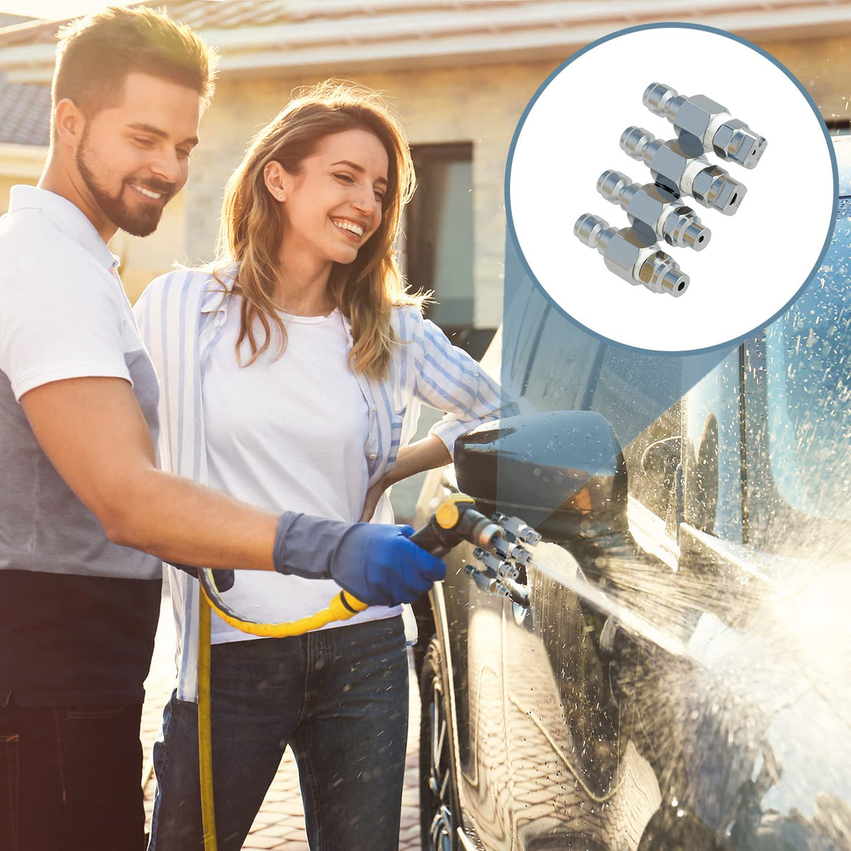 Jariko Jrod 1/4 inch quick-connect fit simplifies attachment to tools.