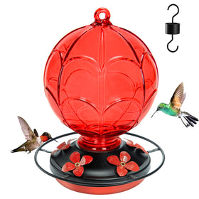 Jarkyfine hummingbird feeder with balloon design brightens outdoor space and attracts hummingbirds