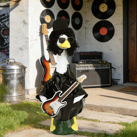 JarThenaAMCS Rock Roll Goose Decoration Assembly highlights fun garden character.