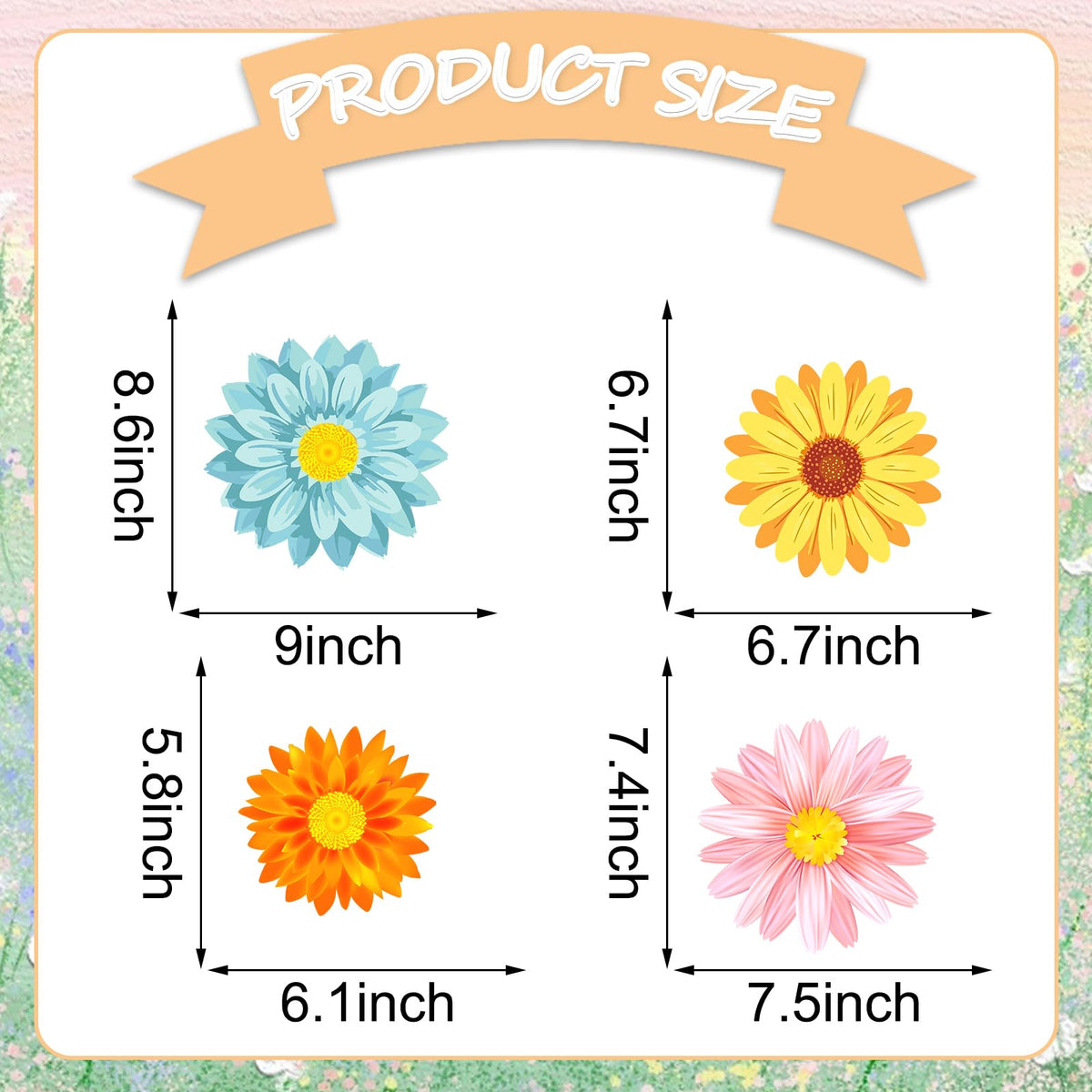 JarThenaAMCS spring-summer floral stickers add color to metal surfaces