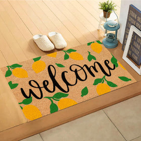 JarThenaAMCS yellow summer decor mat adding bright welcome vibes