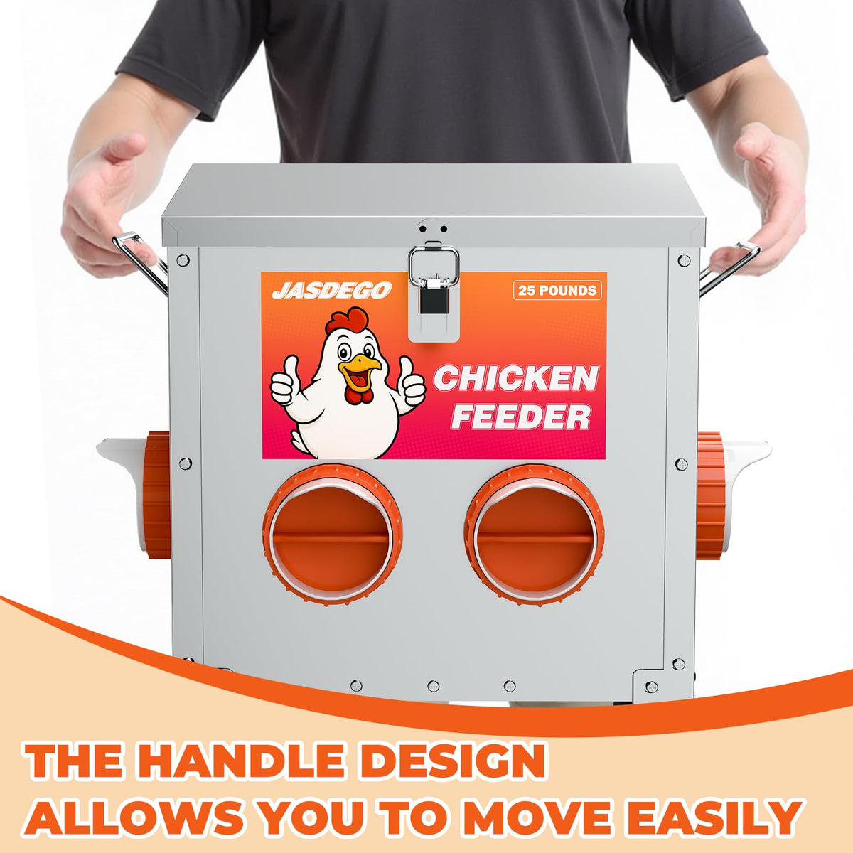 JASDEGO durable metal construction resists weather and chewing.