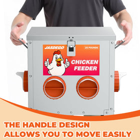 JASDEGO durable metal construction resists weather and chewing.