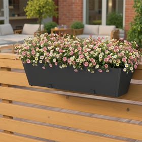 Jasdego planters suit flowers, herbs, and greenery in urban spaces.