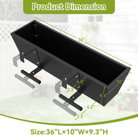Jasdego weatherproof powder-coated finish resists rust and corrosion.