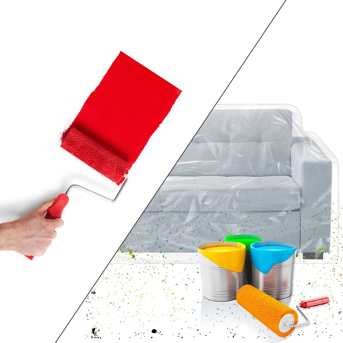 Easy-clean surface of Jassoka loveseat cover wiped clean quickly