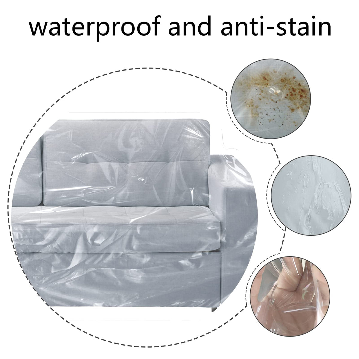 Scratch-proof Jassoka cover guarding sofa from pet scratches