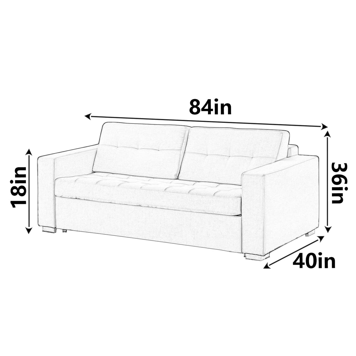 Slipover design of Jassoka loveseat cover being placed over sofa