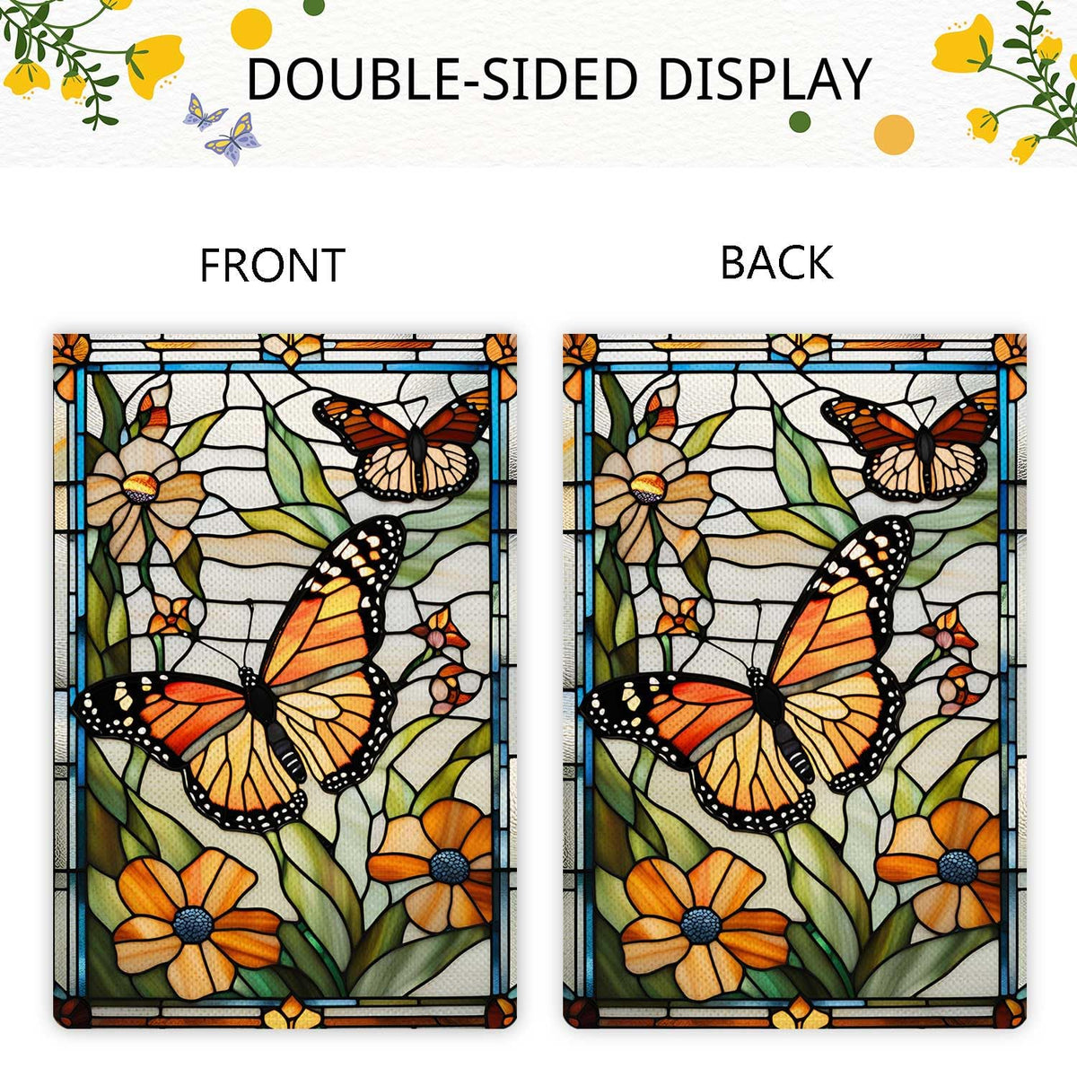 Jauageon floral garden flag enhances porch charm for seasonal greetings