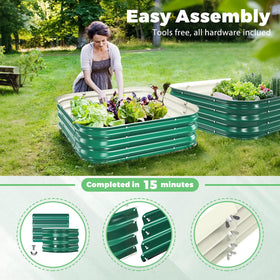 JAUZVIL modular layout demonstrates expandable garden bed options