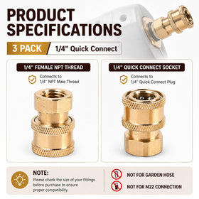 Javneo heavy-duty brass coupler delivers reliable sealing under tough pressure.
