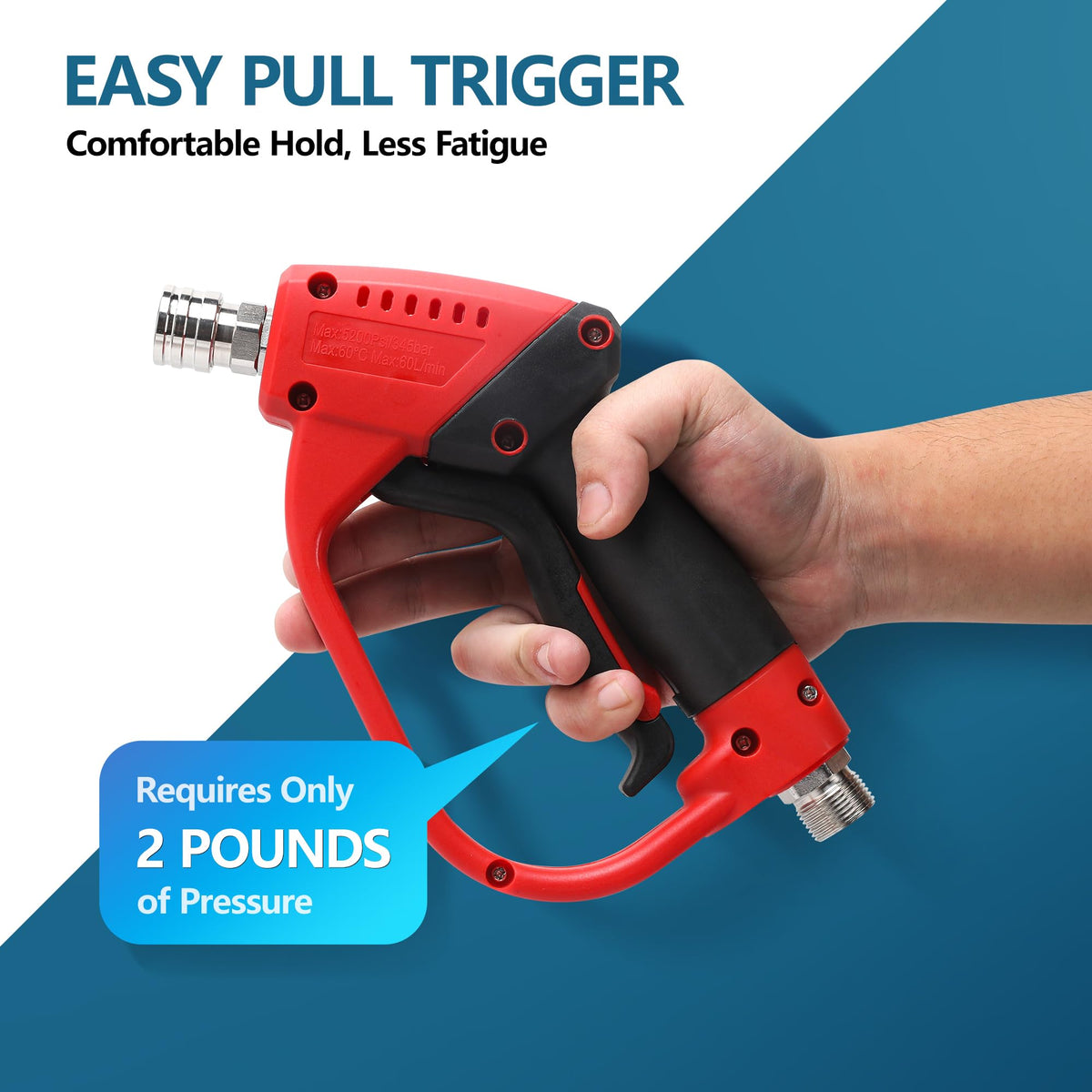 Javneo 9-inch wand in use for tight corners and precision cleaning.