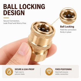 Javneo universal compatibility fittings fit a wide range of brand accessories.