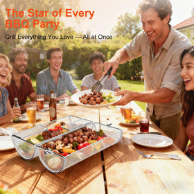 Jawjuly BBQ accessories for outdoor camping enable versatile grilling options.
