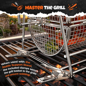 Jawjuly premium 304 stainless steel basket for durability and easy cleaning