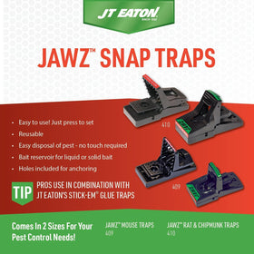 Disposal-ready trap after use for clean handling and mess-free disposal