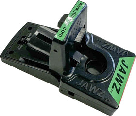JAWZTM plastic mouse trap being set by hand for quick setup