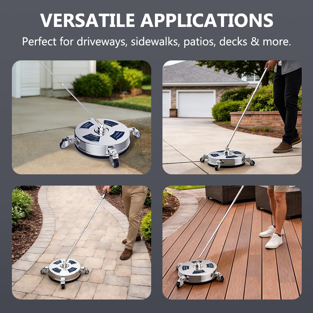 JaxonBilt four swivel casters for smooth movement on large flat surfaces.
