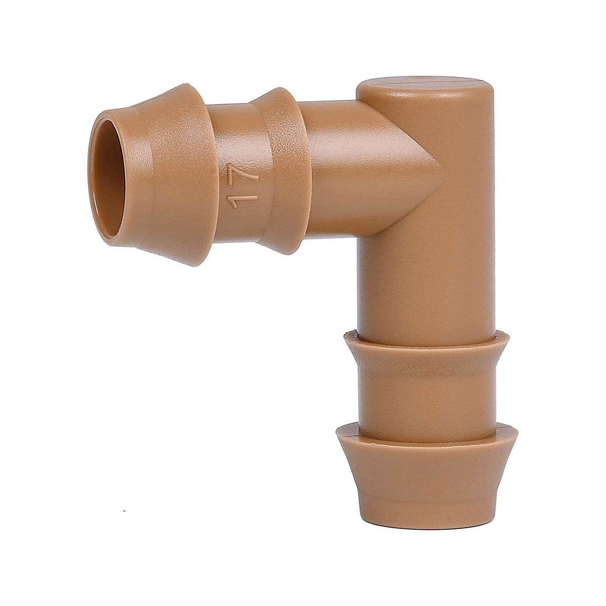 JAYEE barbed elbow for patio irrigation with durable, clamp-free installation