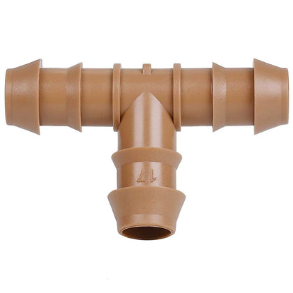 JAYEE barbed tee fittings for 17mm tubing ensure secure drip connections.