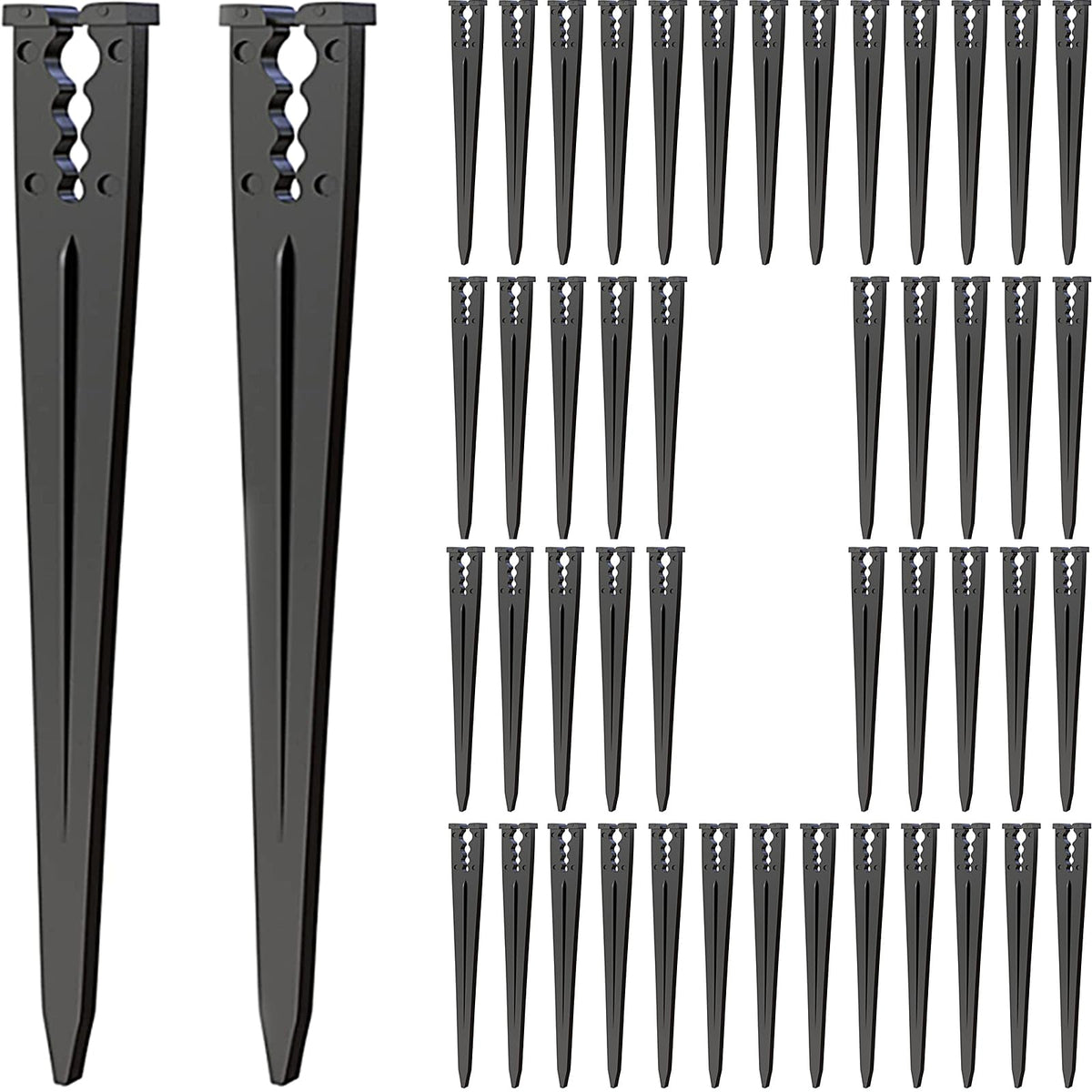 JAYEE drip stakes 1-4-inch tubing clip secures drip line for precise root-zone watering.
