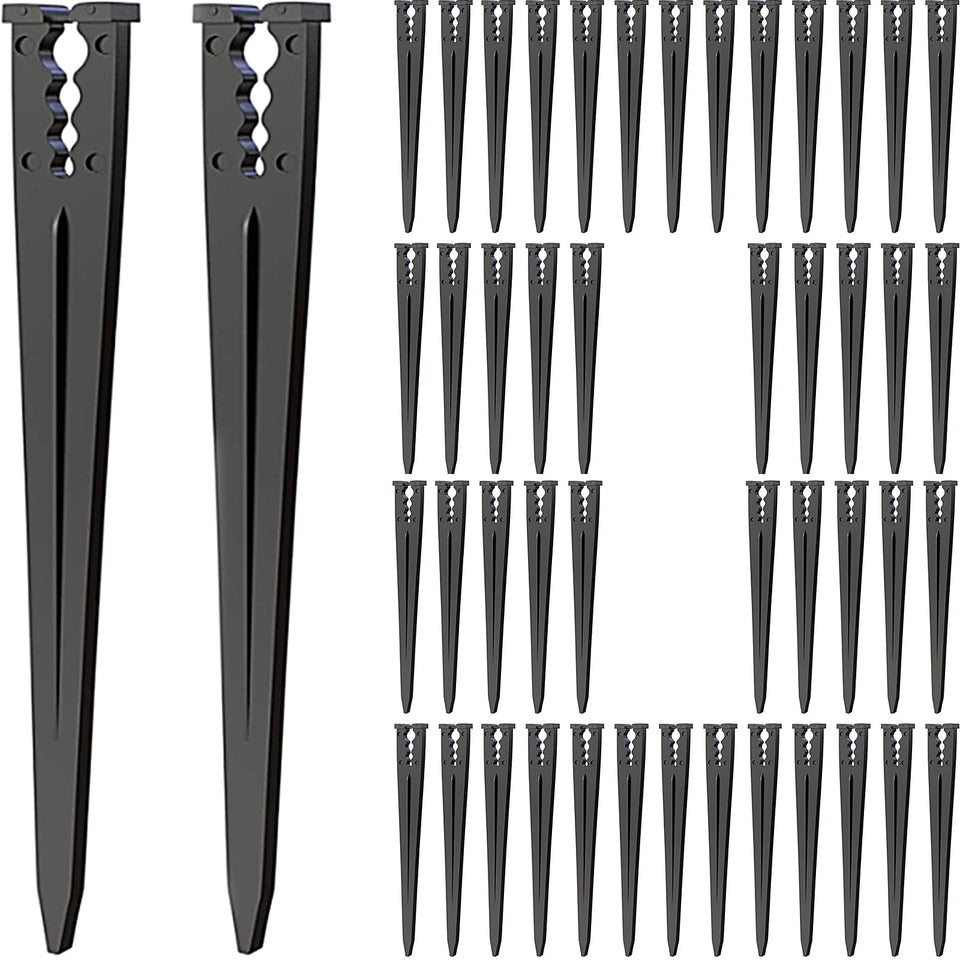 JAYEE drip stakes 1-4-inch tubing clip secures drip line for precise root-zone watering.