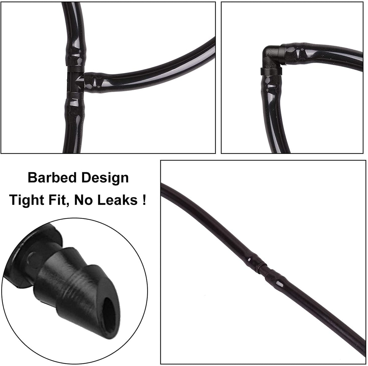 Durable JAYEE barbed fittings resist deformation for lasting irrigation systems.