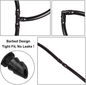 Durable JAYEE barbed fittings resist deformation for lasting irrigation systems.