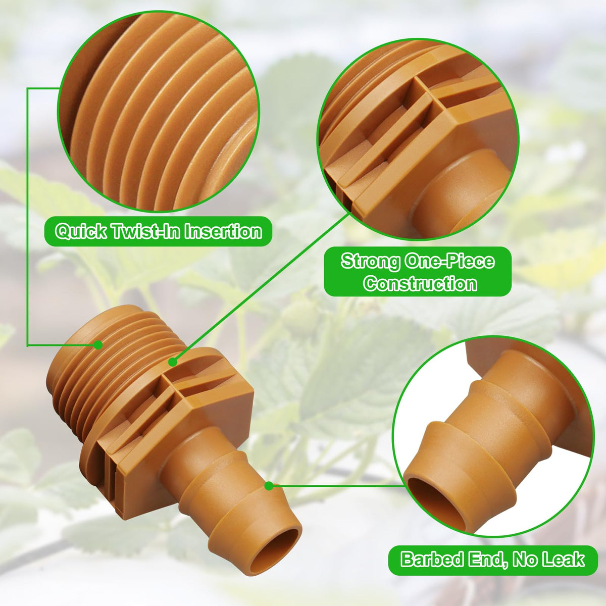 JAYEE durable UV-resistant plastic construction for long-lasting drip system components