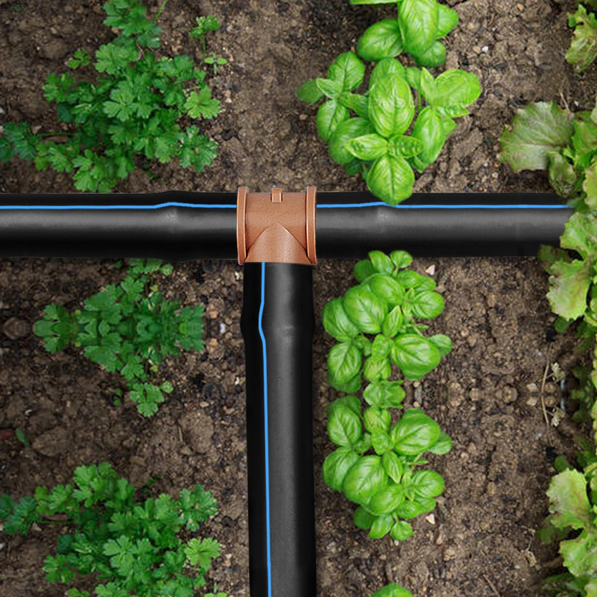 JAYEE barbed tees provide leak-proof connections without glue.