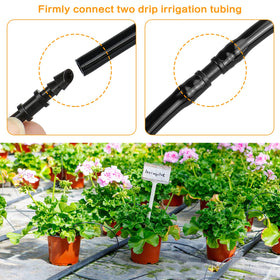 JAYEE irrigation tube-to-tube connector enabling glue-free, quick installations.