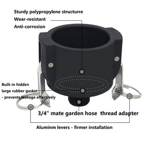 Jayen food-grade fittings suitable for drinking water and food products.