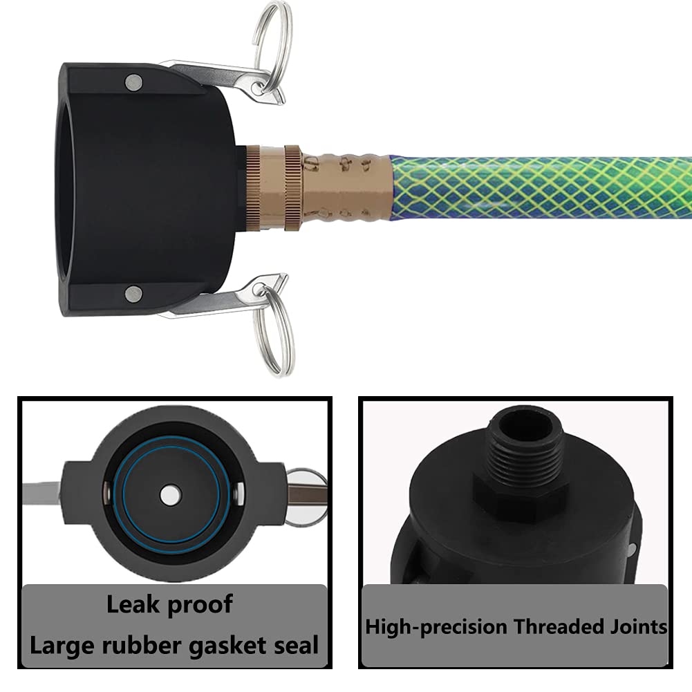 Jayen tote adapter gasket seals to prevent leaks during transfer.