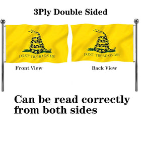 Jayus 340D nylon Gadsden flag withstands weather and sunlight