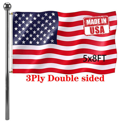 Jayus 3x5 ft US flag outdoor double-sided with vivid colors enduring sun and breeze