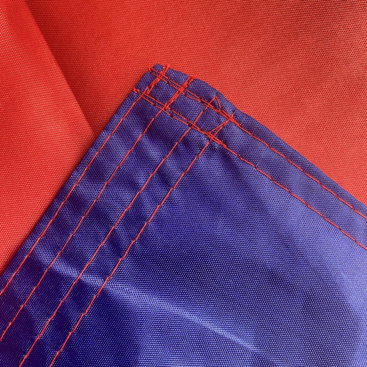 Jayus flag features UV fade-resistant fabric to maintain color outdoors