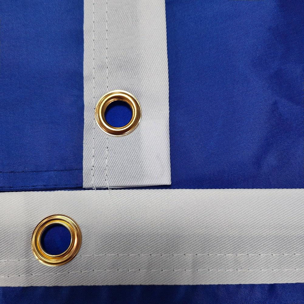 Jayus Blue US Air Force flag brass grommets enable easy mounting
