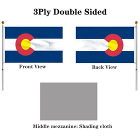 Jayus Colorado flag features double-sided printing for vivid visibility